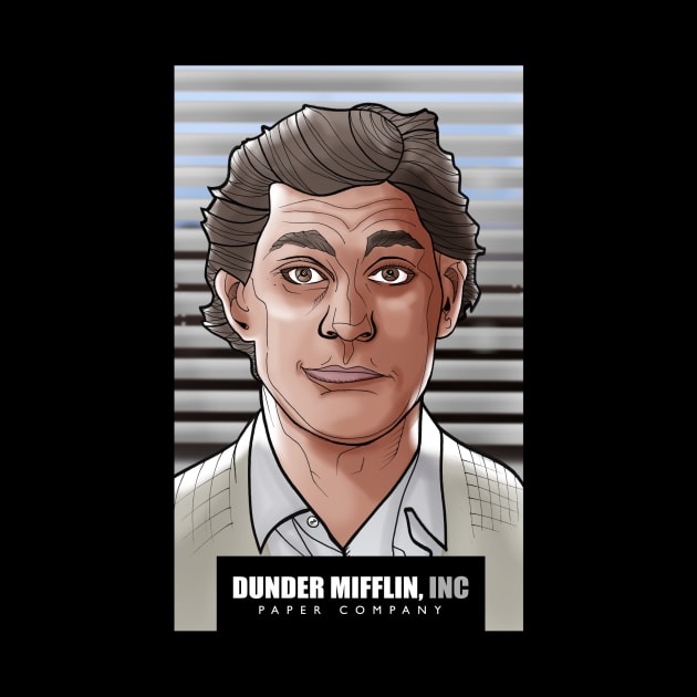 Jim Halpert Dunder Mifflin by EvoComicsInc