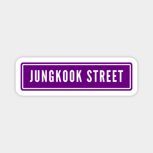 Jungkook BTS Street Sign Magnet