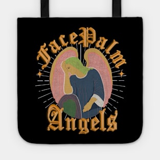 Facepalm Angels Orange Tote