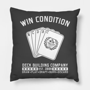 Win Condition Deck Building Company (Dark Shirts) Pillow