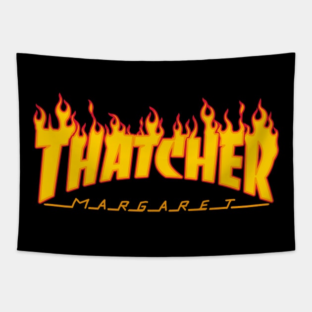 Thatcher Margaret Tapestry by dumbshirts