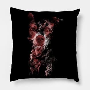 Staffie in the Smoke // Bilcos Designs T-Shirt Pillow