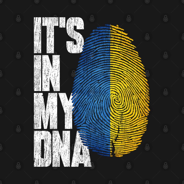 It's In My DNA Ukrainian Shirt Proud Hispanic Gift Ukraine Flag by heart teeshirt