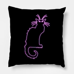 Chat Noir pink neon Pillow