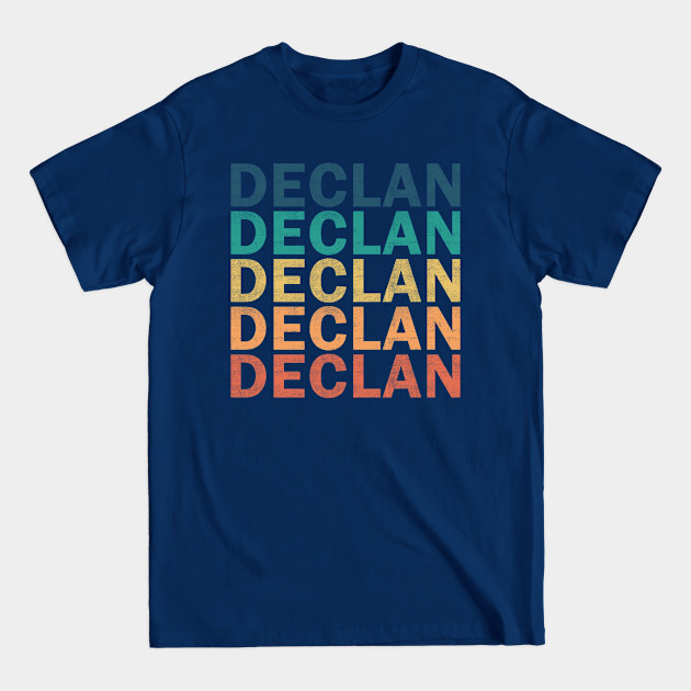 Discover Declan Name T Shirt - Declan Vintage Retro Name Gift Item Tee - Declan - T-Shirt