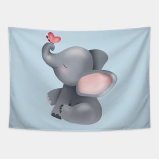 Cute Elephant Tapestry