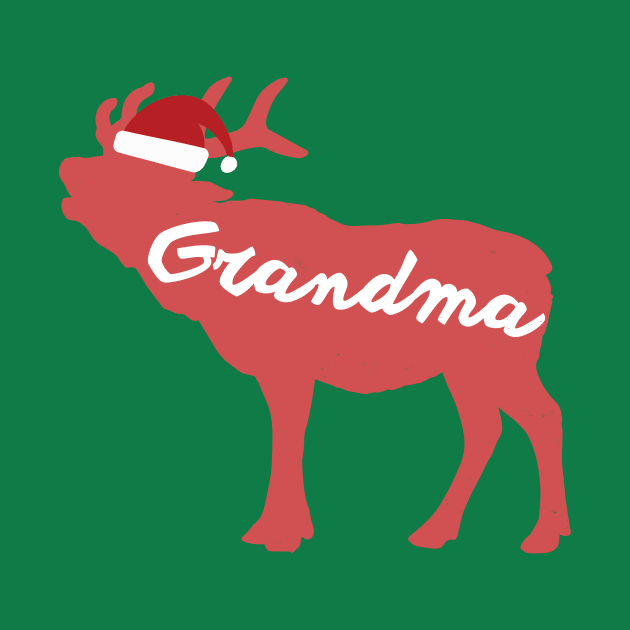 Grandmother and Grandma Reindeer Family Group Christmas Eve Matching by Freid