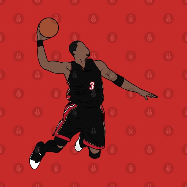 Dwyane Wade Dunk by rattraptees