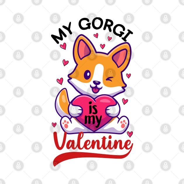 Corgi Is My Valentine by DragonTees