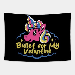 bullet and unicorn Tapestry