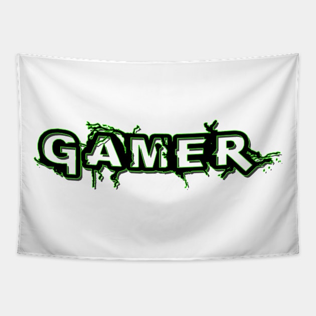 Minecraft Gaming Addict Tapestry by GreenGuyTeesStore