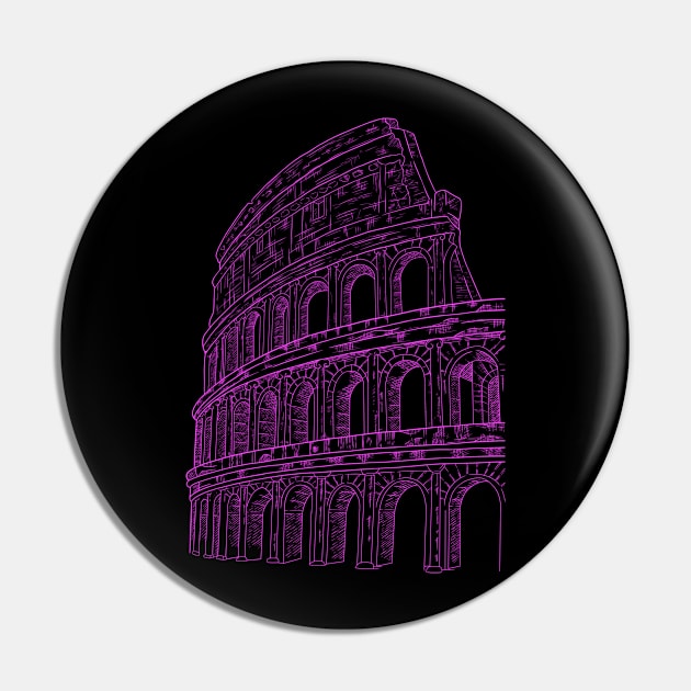 the  Colosseum Pin by rikiumart21