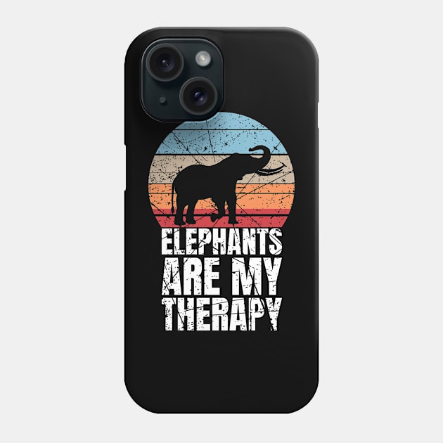 Elephants Are My Therapy Phone Case by Crazy Shirts