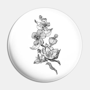 Botanical Flower Pin