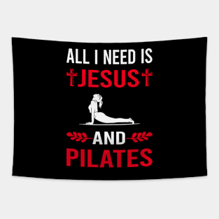 I Need Jesus And Pilates Tapestry