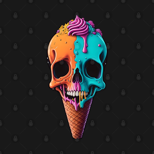 Ice Cream Skull by ColorCanvas