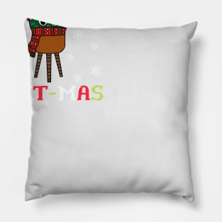 Merry Cact Mas - Christmas Cactus With Scarf Pillow