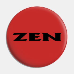 Zen black 2 (red sig) Pin