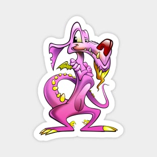 Smart Pink Dragon Magnet