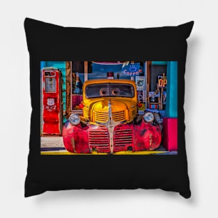 Car, Seligman, Arizona Pillow