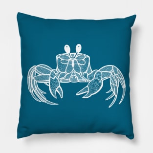 Ghost Crab drawing - detailed design for animal lovers Pillow