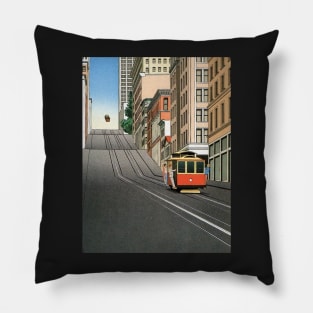 guy billout - guy billout tramway Pillow