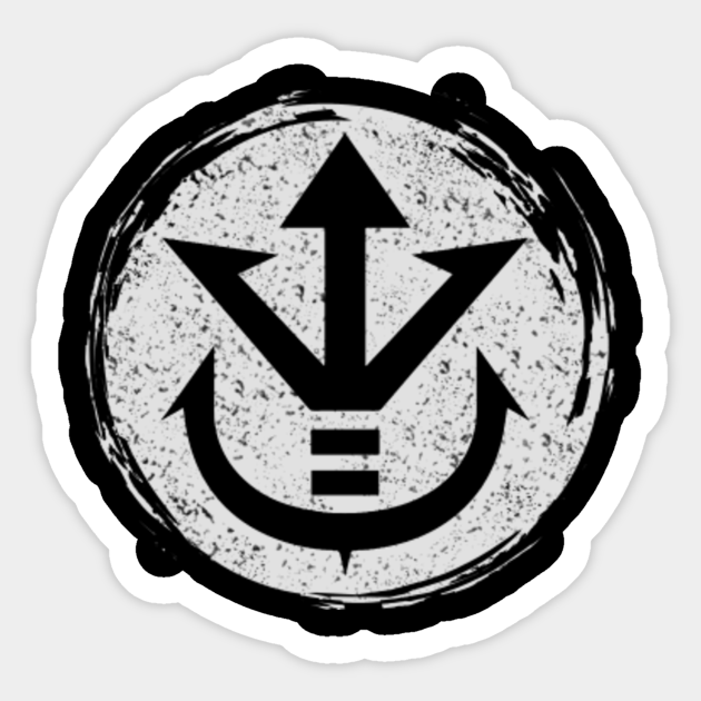 Vegeta Symbol Super Saiyan Sticker Teepublic From the beginning, prince had a roadmap for the symbol, most of which monson learned only after creating it. vegeta symbol