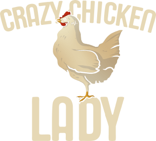 Crazy Chicken Lady Magnet