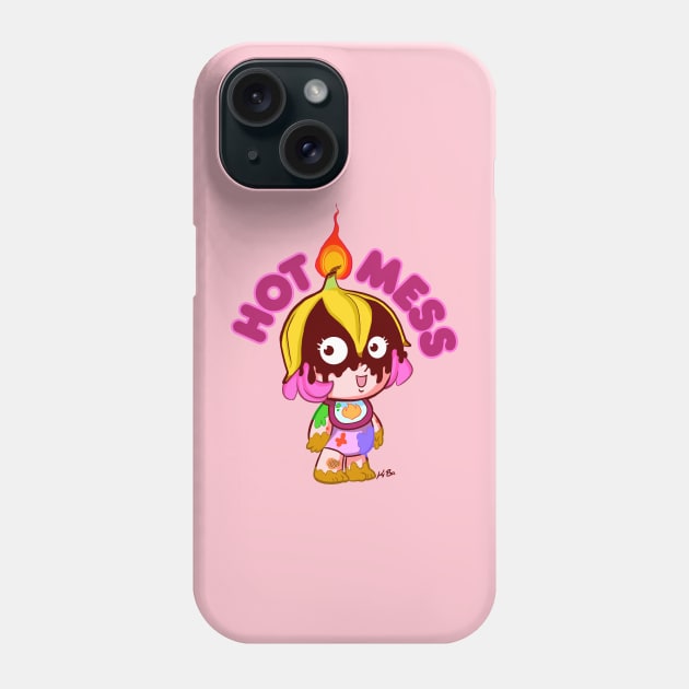 Hot Mess-Tan Phone Case by K-Bo.