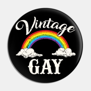 Vintage Gay LGBT Retro Gay Pride Month Funny LGBTQ Pin