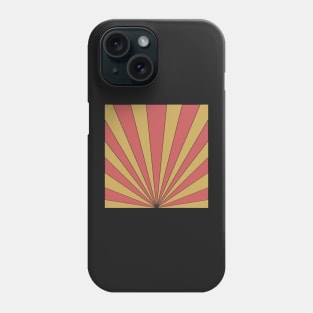 retro sunburst design Phone Case