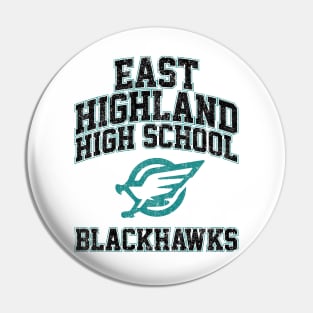 East Highland High School Blackhawks (Variant) Pin