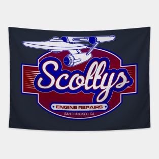 Scotty's Engine Repair Tapestry