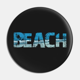 BEACH TYPO Pin