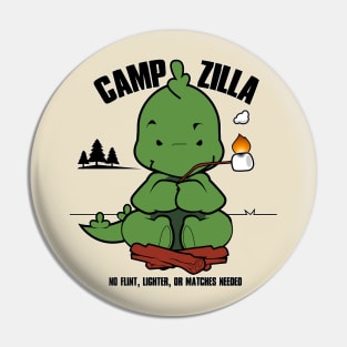 Camp Godzilla Pin