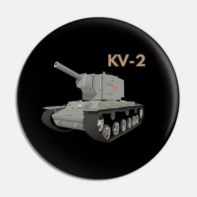 Soviet KV-2 Tank Pin by NorseTech