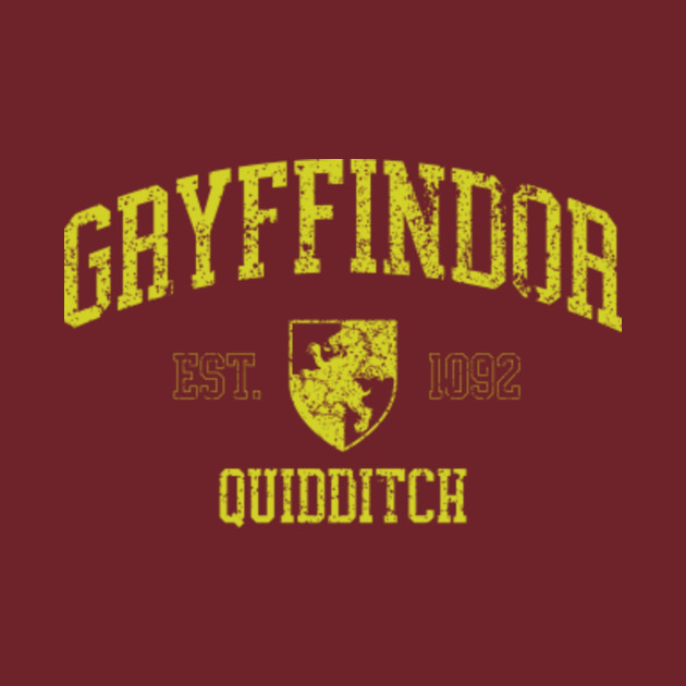 Gryffindor Quidditch College Tee Gryffindor T Shirt Teepublic