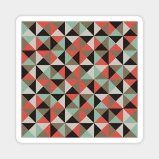 Geometric Faceted Pattern Magnet