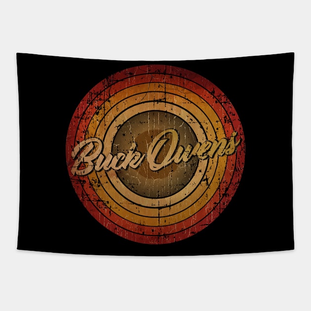 arjunthemaniac, Buck Owens circle vintage retro faded Buck Owens Tapestry by arjunthemaniac