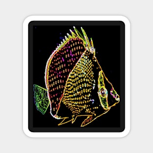 Hawaiian Butterfly Fish Magnet