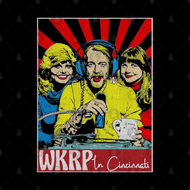WKRP In Cincinnati Pop Art Fan Art by Motor Lipat
