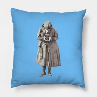 Girl Photographer Pillow