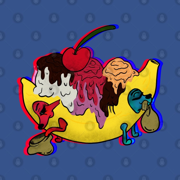 Trippy Banana Split by theartBinn