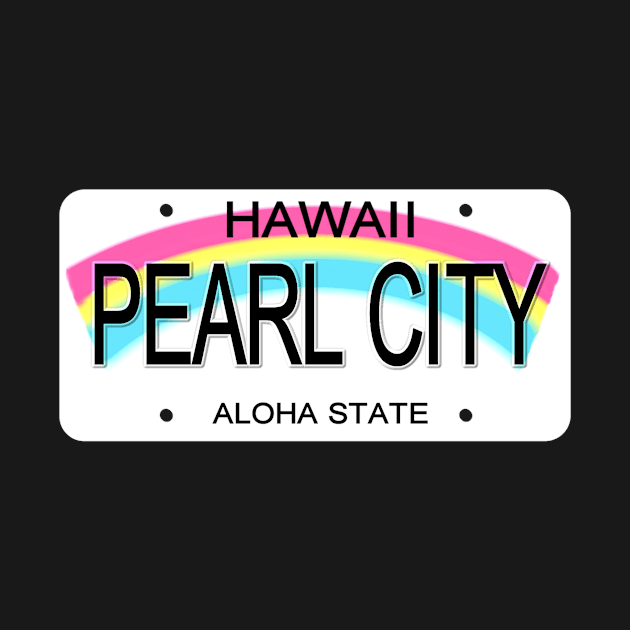 Pearl City Hawaii License Plate by Mel's Designs