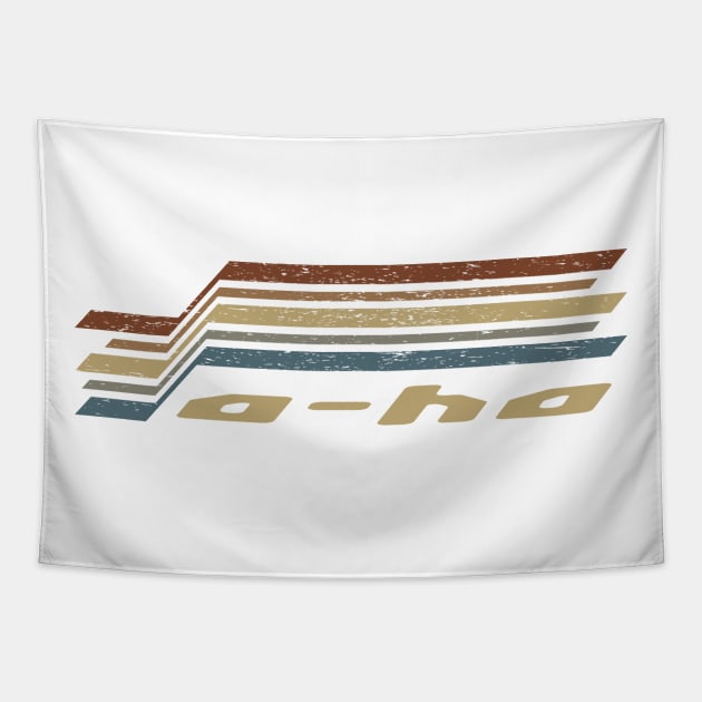 a-ha Stripes Tapestry by orovein