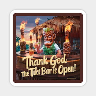 The Tiki Bar is Open Magnet