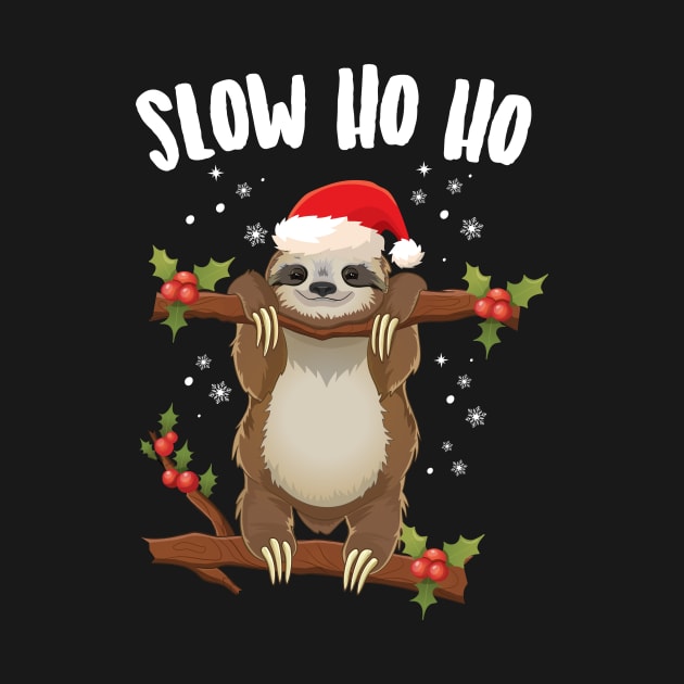 Slow Ho Ho Christmas Sloth by Eugenex