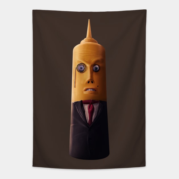 Mean Mr. Mustard Tapestry by Corvons