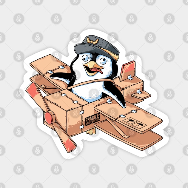 Flying Penguin Magnet by GoshWow®