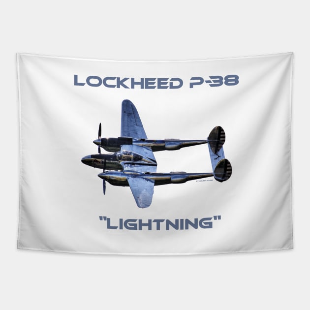 Lockheed P-38 Lightning - without Background Tapestry by holgermader